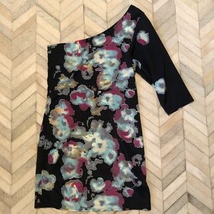 One Shoulder 3/4 Length Sleeve Dress - Francesca’s